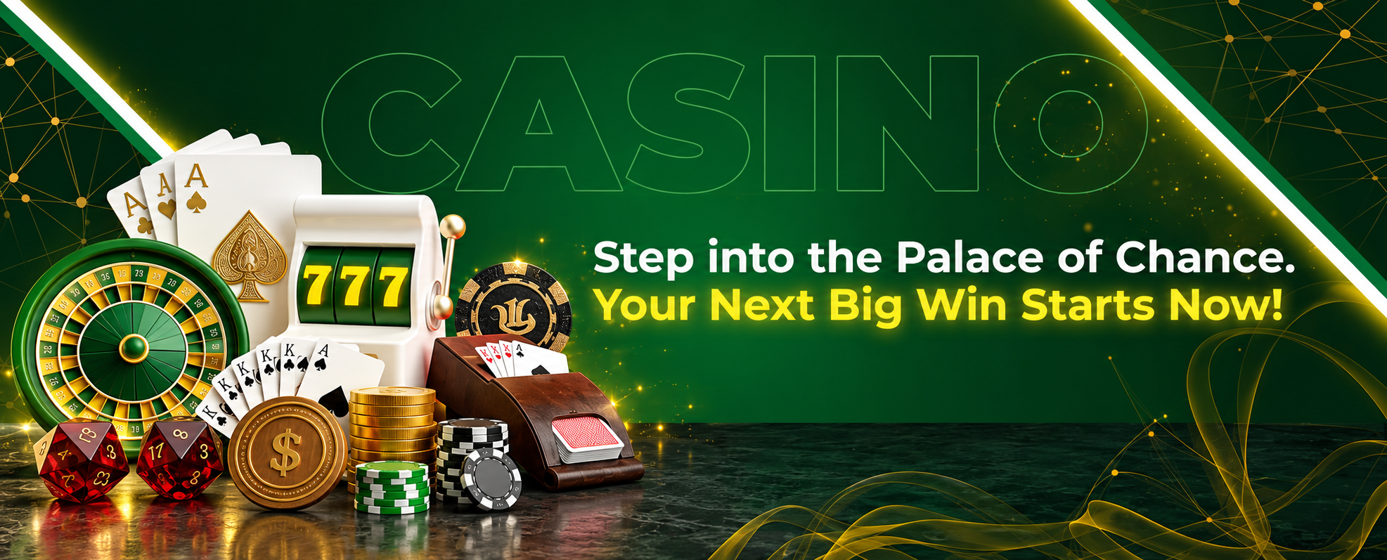 Casino. Step into the palace of chance. Your next big win starts now.